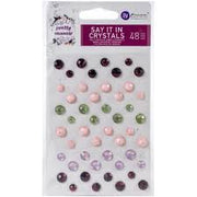 Say It In Crystals - Embellishments Pretty Mosaic 48pc PRIMA